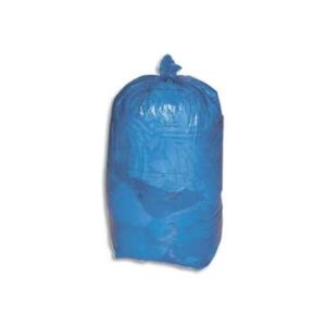 SAC POUBELLE A LIEN CLASSIQUE PEBD bleu 110L 25µ 700x1050 25 x 10 rouleaux