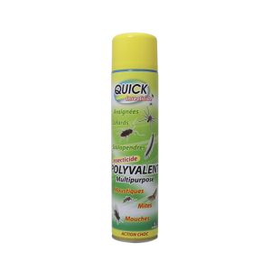 INSECTICIDE POLYVALENT volant rampant mouche guêpe cafard mite puce punaise 0,6L x12