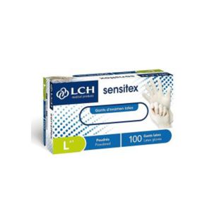 GANT D'EXAMEN SENSITEX Free latex non poudré non stérile T.S 6/7 boite de 100