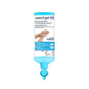 GEL 82HYDROALCOOLIQUE 82% Ethanol flacon pompe airless de 1L x12