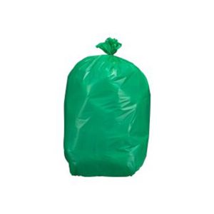 SAC POUBELLE A SOUFFLETS PEBD vert 130L 60µ 820x1150 20 x5 rouleaux
