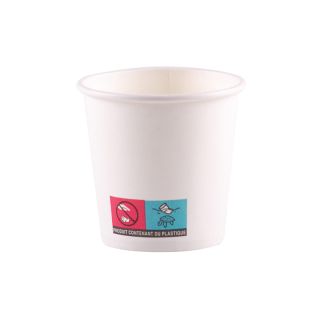 GOBELET NEUTRE carton blanc boisson chaude ou froide 12CL 50 x 60 paquets