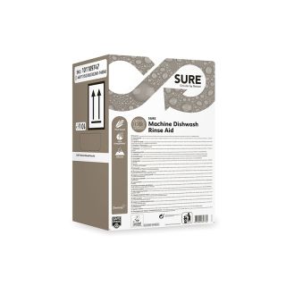 SURE MACHINE DISHWASH rinse Aid liquide rinçage acide 10L