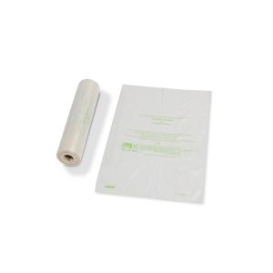 SAC BRETELLE BIO vert 15 µ 0,23x0,06x0,45M x 500 sacs à plat