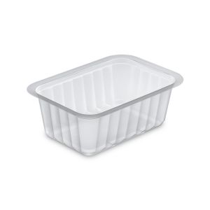 BARQUETTE ALPHACEL scellable transparente plat chaud 375CC 13,7x9,6x4,9CM x2160
