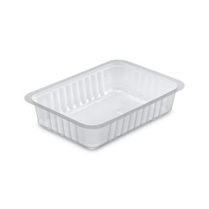 BARQUETTE ALPHACEL scellable transparente plat chaud 750CC 19,2x13,7x4,1CM x1260