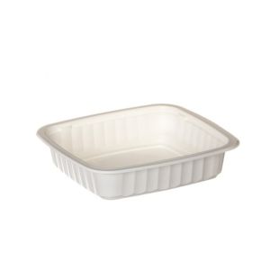 BARQUETTE GASTROPACK blanche scellable plat chaud 500CC 100x 8 sachets