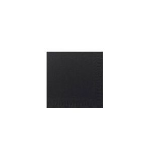 SERVIETTE OUATE noire 2 plis 24x24CM 300 x 8 paquets