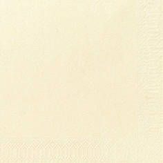 SERVIETTE OUATE crème 2 plis 33x33CM 125 x 16 paquets