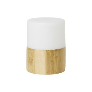 LAMPE A LED BRIGHT bambou top acrylique incassable blanc satiné 105x75MM x4