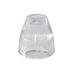 BOUGEOIR en verre 2 en 1 pour bougie réchaud antiques 75x70MM 6 x 2 sachets