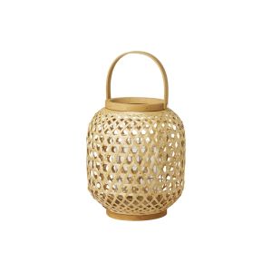 LANTERNE AREA bambou et verre petit modèle 25.5x24CM x2