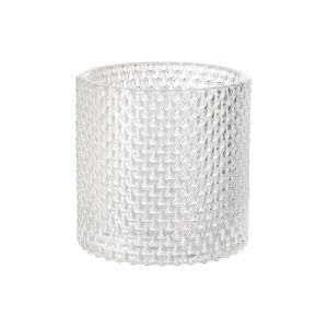 BOUGEOIR CALM en verre Transparent 80x80MM x6