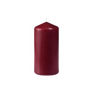 BOUGIE CYLINDRE bordeaux 100x50MM 20 heures 10 x 6 paquets
