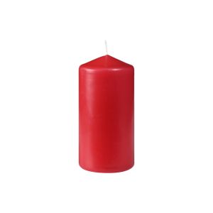 BOUGIE CYLINDRE rouge 100x50MM 20 heures 10 x 6 paquets