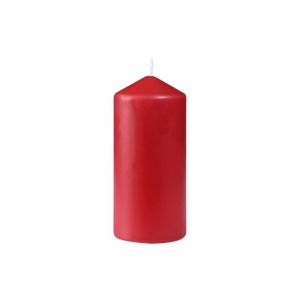 BOUGIE CYLINDRE rouge 130x60MM 40 heures 6 x 2 paquets