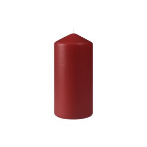 BOUGIE CYLINDRE mat bordeaux 150x70MM 50 heures 6 x 2 paquets