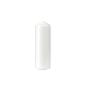 BOUGIE CYLINDRE blanche 220x70MM 90 heures x10