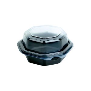 BOITE OCTAVIEW noire crystal 0,2L plat froid 118x118x60MM x 375