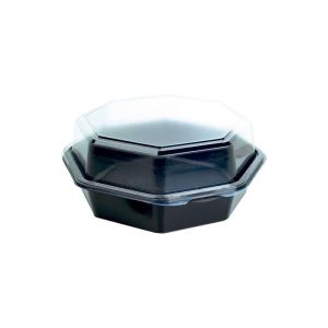 BOITE OCTAVIEW noire crystal 0,85L plat froid 190x190x80MM x 270