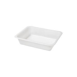 BARQUETTE CATER LINE blanche bioplastique 1 compartiment 1345ML x216