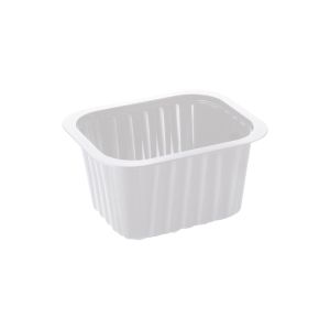 BARQUETTE PP blanche 1 compartiment 0,63L 138x114x70MM x276