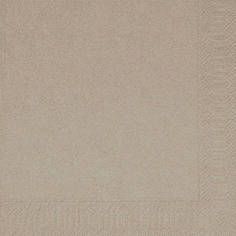 SERVIETTE OUATE grège 3 plis 33x33CM 50 x 10 paquets