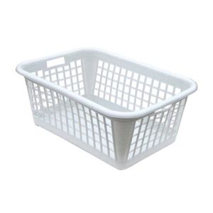 PANIERE A LINGE PREMIUM 60x43x24CM blanche 40L