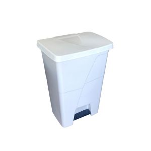 POUBELLE GENTRY PEDALE blanche 45L
