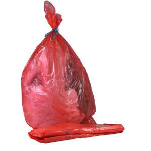 SAC HYDROSOLUBLE eau froide rouge 26µ 0,71x0,76M 50 x 4 paquets
