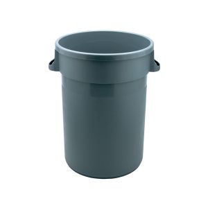 CONTENEUR CUB rond gris sans couvercle 80L