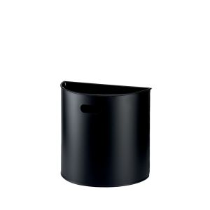 POUBELLE MILUNA murale acier époxy noir 20L