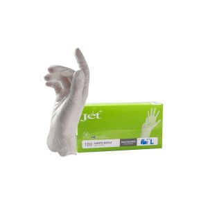 GANT VINYLE non poudré naturel Taille L boite de 100
