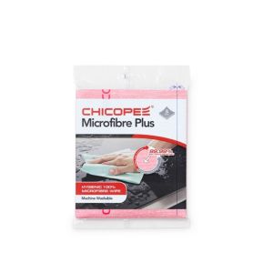 LAVETTE MICROFIBRE PLUS rouge 34x40CM lot de 5