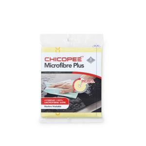 LAVETTE MICROFIBRE PLUS jaune 34x40CM lot de 5