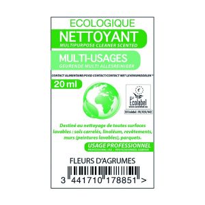 NETTOYANT MULTI USAGE senteur fleur d'agrume 20ML dosette x250