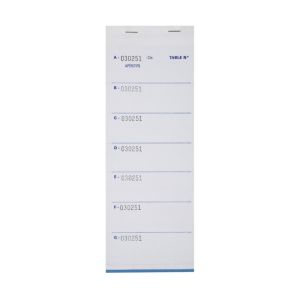 BLOC COMMANDE PIZZA autocopiant numéroté 95x235MM dupli 50 2 5x10 paquets
