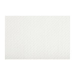 SET DE TABLE PAPIER GAUFRE blanc mat 30x40CM barquette x 500