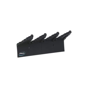 SUPPORT MURAL UNIVERSEL noir pour balai 240MM