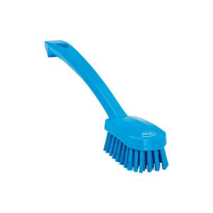 BROSSE A MAIN manche long bleue fibre médium 260MM