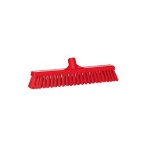 BALAI pour tous types de sol rouge fibre souple dure 410MM
