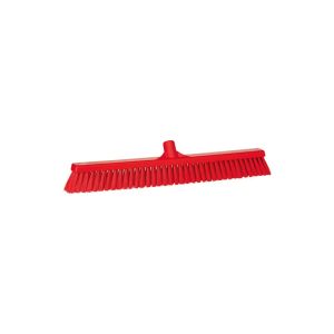BALAI DROIT grande largeur rouge fibre souple dure 610MM