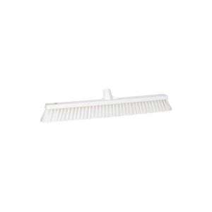 BALAI DROIT grande largeur blanc fibre souple dure 610MM