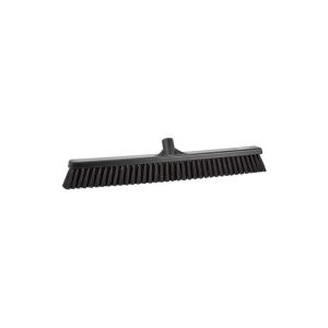 BALAI DROIT grande largeur noir fibre souple dure 610MM