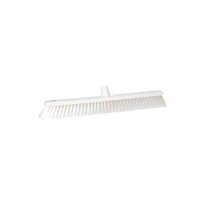 BALAI DROIT grande largeur blanc fibre souple 610MM