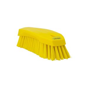 BROSSE A MAIN L multifonction jaune fibre dure 200MM