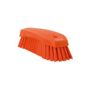 BROSSE A MAIN L multifonction orange fibre dure 200MM