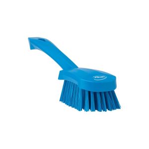BROSSE A MAIN manche court bleue fibre dure 270MM