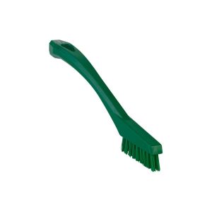 MINI BROSSE A MAIN verte fibre extra dure 205MM