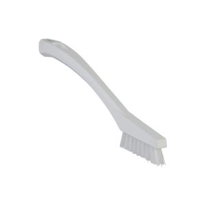 MINI BROSSE A MAIN blanche fibre extra dure 205MM